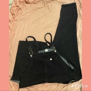 Plus Size 2XL Dark Denim Overalls
